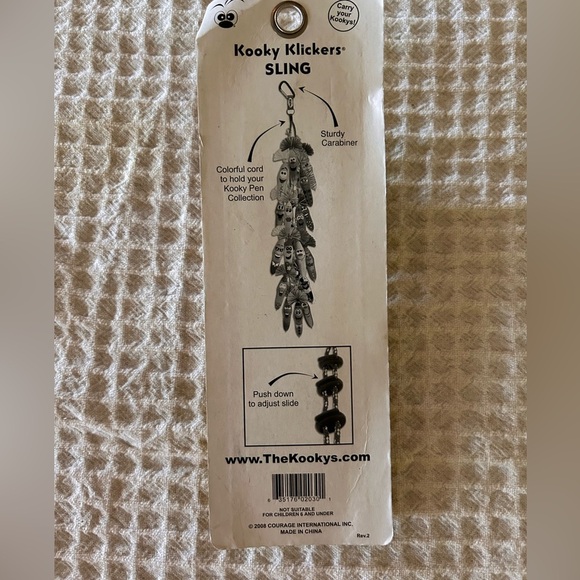 Kooky Klicker 26" Pen Sling Strap Buckle Clip Pack Chain Adjustable Slide - Picture 4 of 4